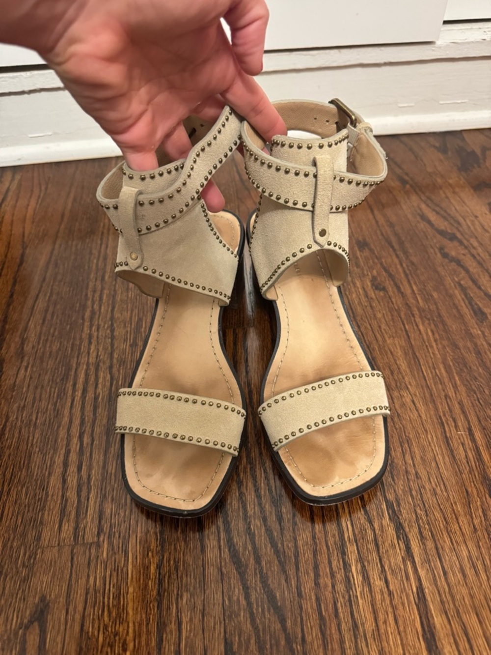 Banana Republic Daze Studded Ankle-Strap Sandals